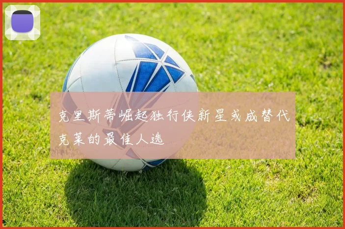 克里斯蒂崛起独行侠新星或成替代克莱的最佳人选