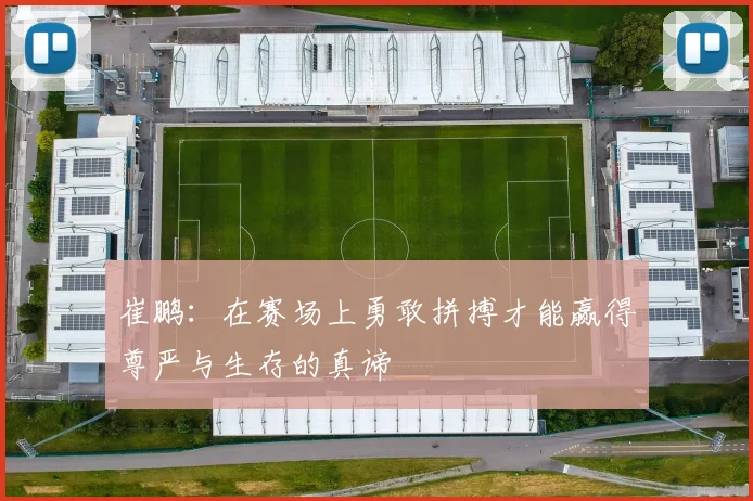崔鹏：在赛场上勇敢拼搏才能赢得尊严与生存的真谛